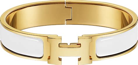 hermes white clic h bracelet|Hermes inspired h bracelets.